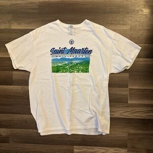 Delta White Saint Maarten Graphic‎ Tee